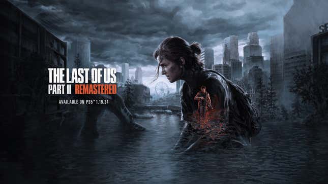 The key art of The Last of Us Part II Remastered featuring Ellie and Abby.