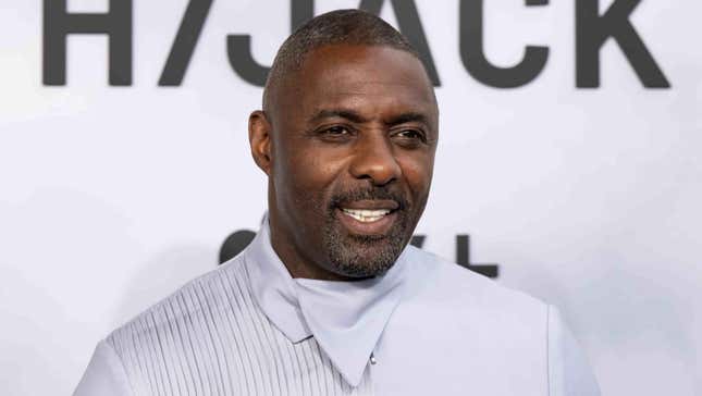 Idris Elba appears on the red carpet.